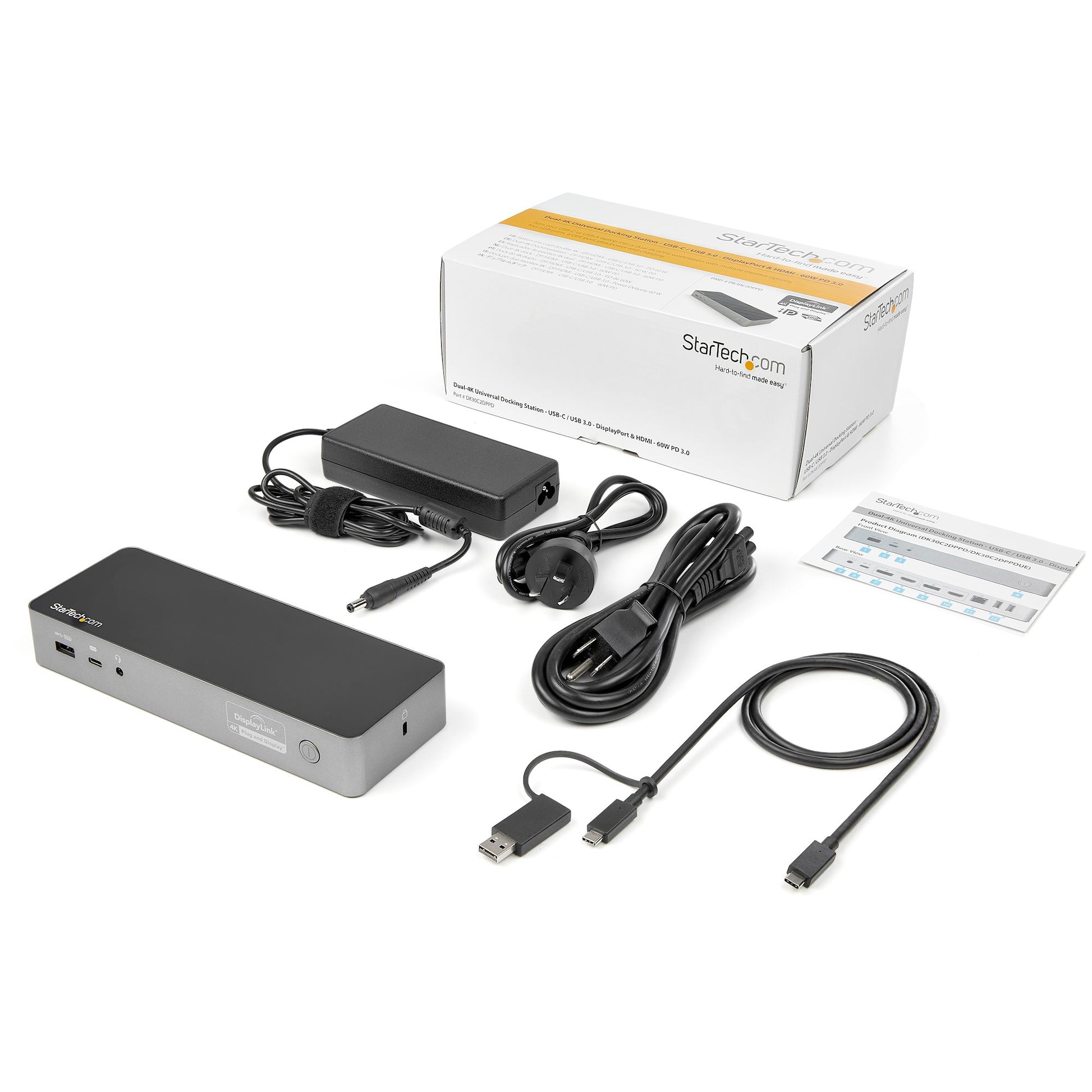 StarTech Universal Laptop Docking Station – USB-C & USB-A Hybrid Dock with Dual 4K Displays and 60W Power Delivery-19