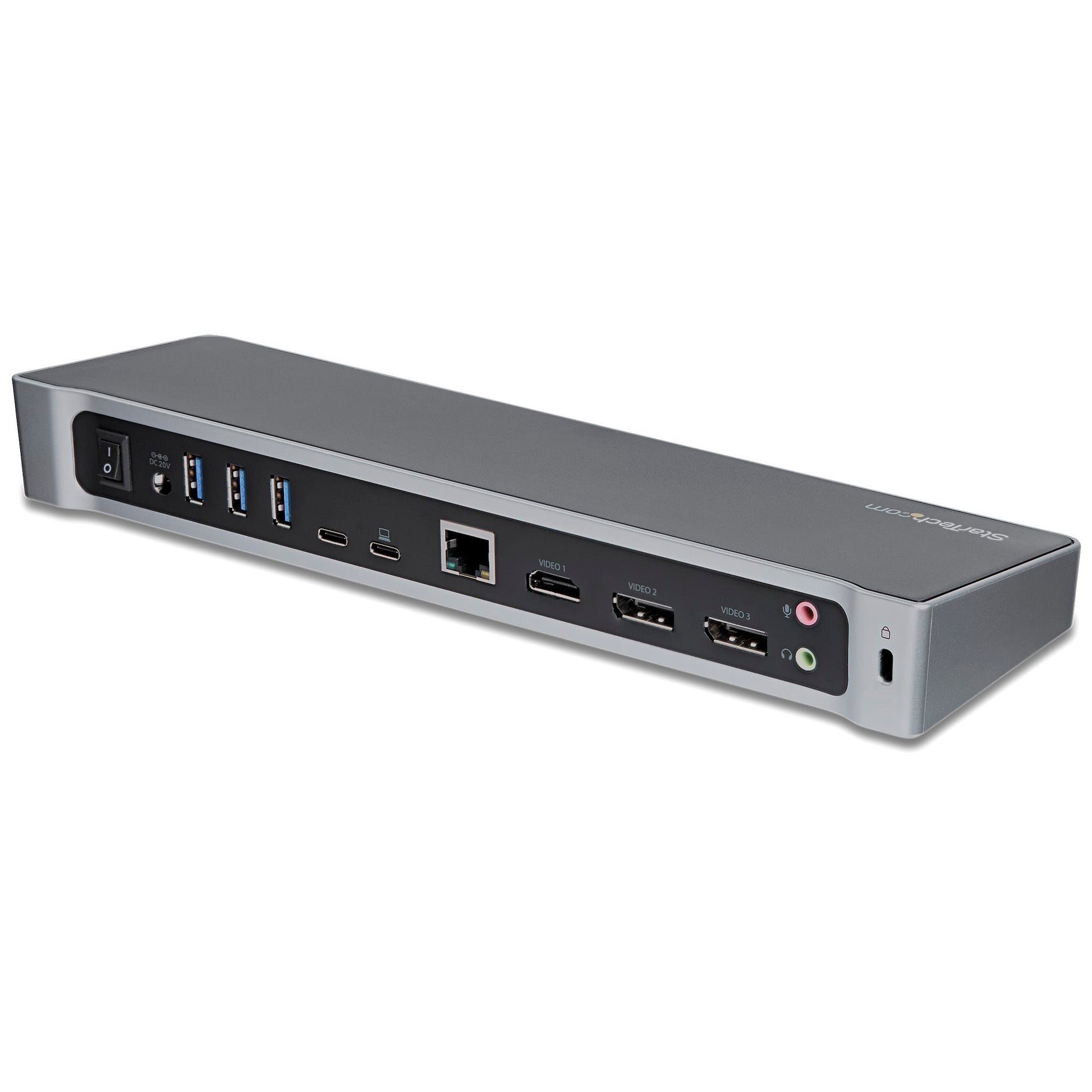 StarTech USB-C Docking Station – Triple 4K Monitor Dock with DisplayPort, HDMI & 100W Power Delivery-7