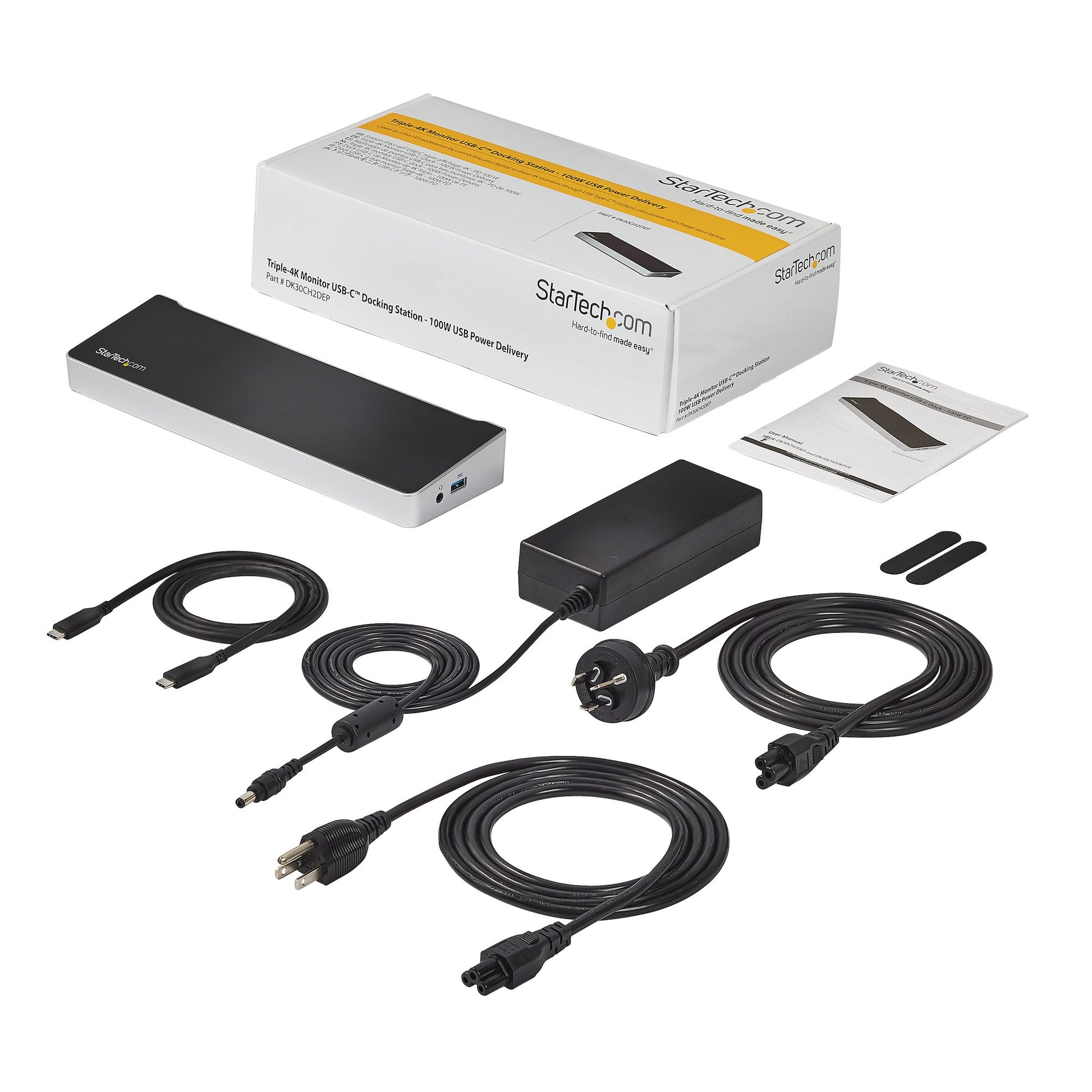StarTech USB-C Docking Station – Triple 4K Monitor Dock with DisplayPort, HDMI & 100W Power Delivery-12