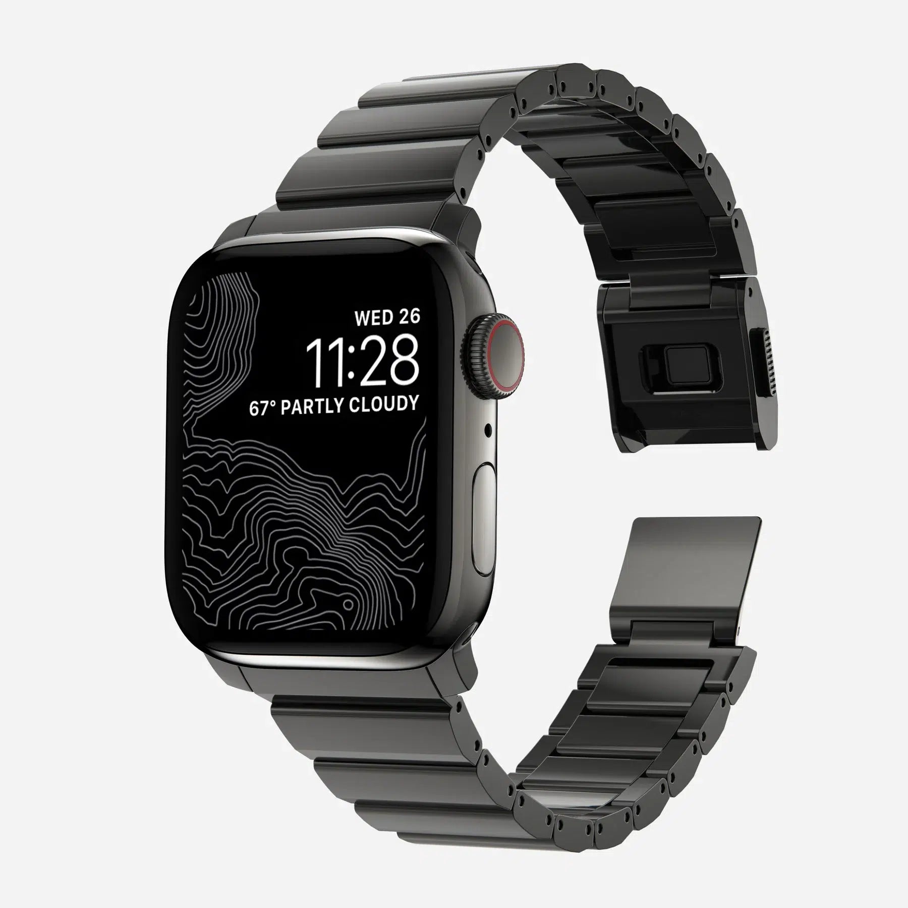NOMAD Steel Band for Apple Watch 41/42 mm – Graphite