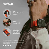 NOMAD Rocky Point Band for Apple Watch Ultra / 46 mm – Magma (Special Edition)