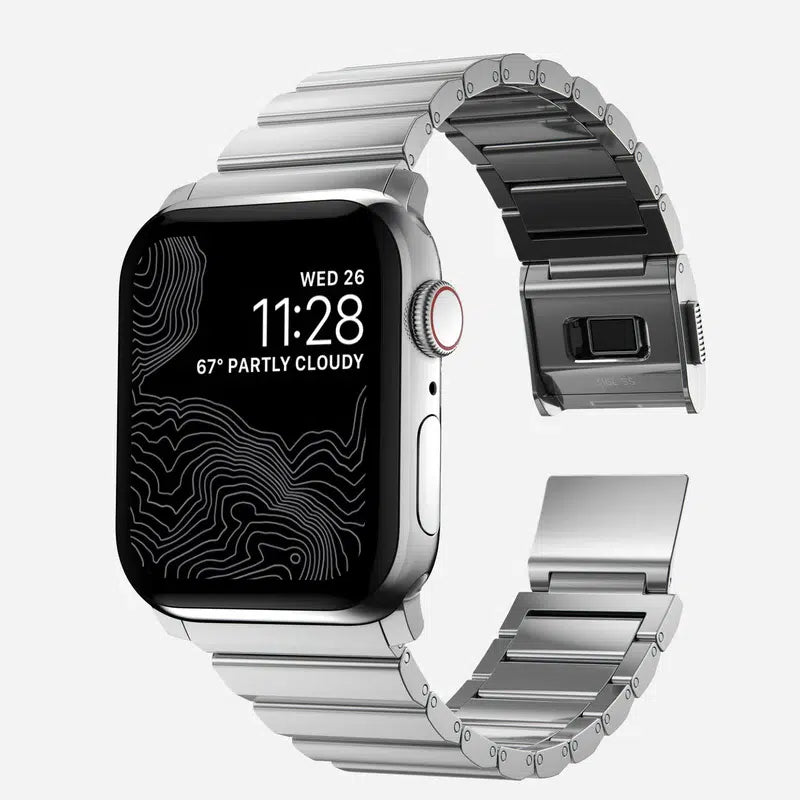 NOMAD Steel Band for Apple Watch Ultra / 46 mm – Silver