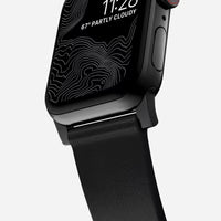 NOMAD Modern Band – Premium Black Leather Strap for Apple Watch