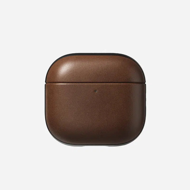 NOMAD Modern Leather Case for AirPods 4 – Brown (Ecco Leather)