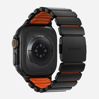 NOMAD Stratos Band – Ultra Orange (FKM + Titanium Hardware, Black Finish)