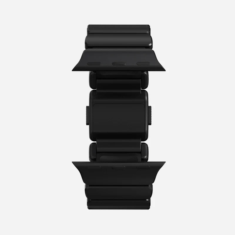 NOMAD Stratos Band – Black (FKM + Titanium Hardware, Black Finish)