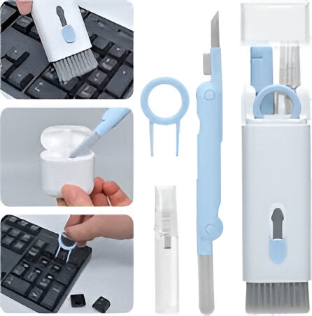 7-in-1 Computer Keyboard Cleaner Brush Kit Keycap Puller Bluetooth Earphone Cleaning Pen For AirPods 3 Pro Headset Cleaning Tool