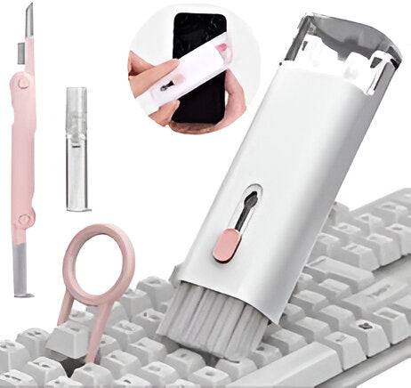7-in-1 Computer Keyboard Cleaner Brush Kit Keycap Puller Bluetooth Earphone Cleaning Pen For AirPods 3 Pro Headset Cleaning Tool