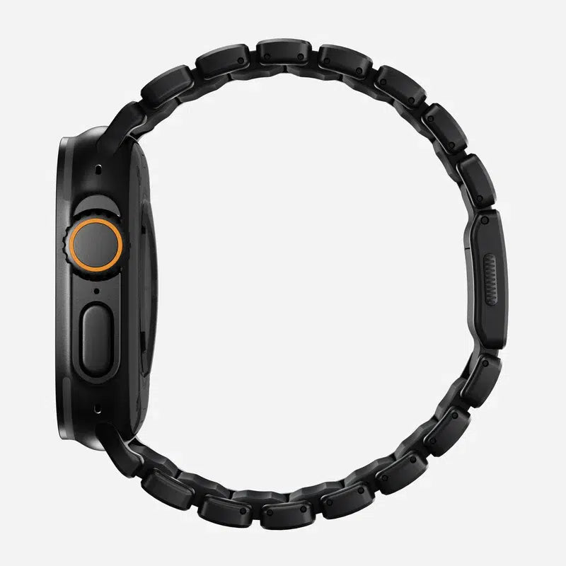 NOMAD Stratos Band – Black (FKM + Titanium Hardware, Black Finish)