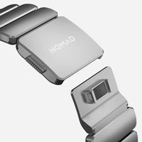 NOMAD Stratos Band – Black (FKM + Titanium Hardware, Silver Finish)
