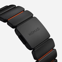 NOMAD Stratos Band – Ultra Orange (FKM + Titanium Hardware, Black Finish)