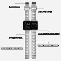 NOMAD Sport Band for Apple Watch (41/42 mm) – Lunar Gray