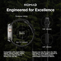 NOMAD Sport Band for Apple Watch Ultra / 46 mm – Black