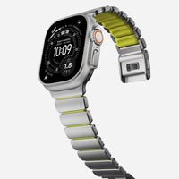 NOMAD Stratos Band – Volt (FKM + Titanium Hardware, Silver Finish)