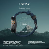 NOMAD Rocky Point Band for Apple Watch Ultra / 46 mm – Atlantic Blue (Special Edition)