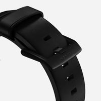NOMAD Modern Band – Black Leather Strap for Apple Watch (Black Hardware)