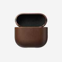 NOMAD Modern Leather Case for AirPods 4 – Brown (Ecco Leather)