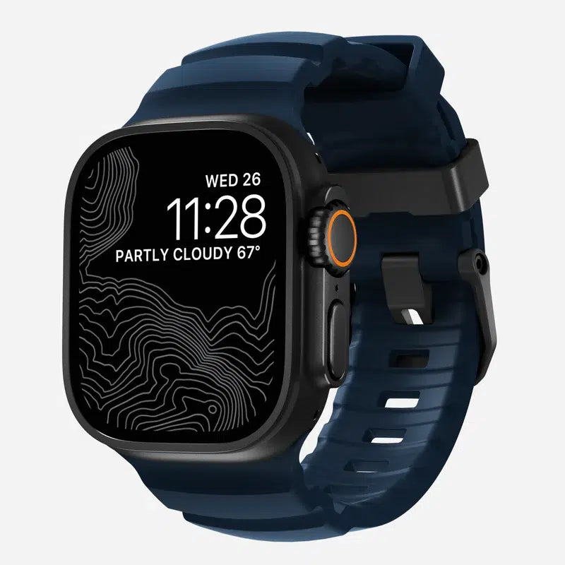 NOMAD Rocky Point Band for Apple Watch Ultra / 46 mm – Atlantic Blue (Special Edition)