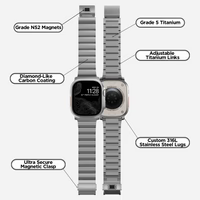 NOMAD Titanium Band for Apple Watch Ultra / 46 mm – Natural