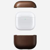NOMAD Modern Leather Case for AirPods 4 – Brown (Ecco Leather)