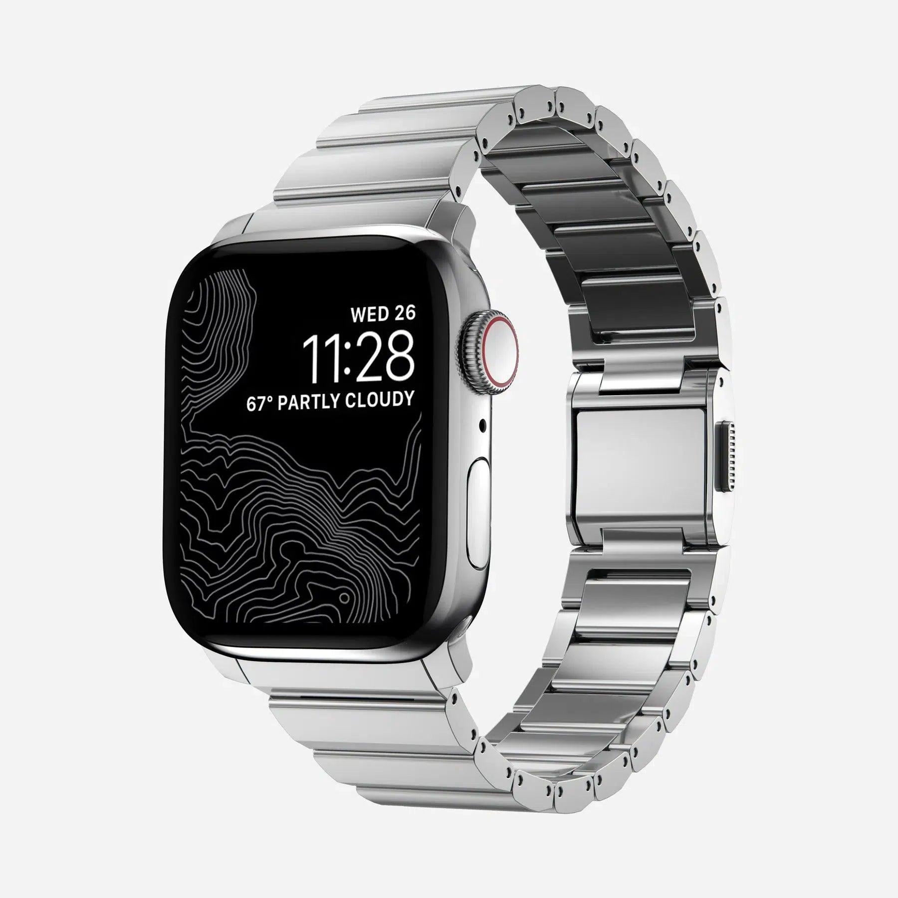 NOMAD Steel Band for Apple Watch 41/42 mm – Silver