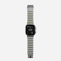 NOMAD Stratos Band – Volt (FKM + Titanium Hardware, Silver Finish)