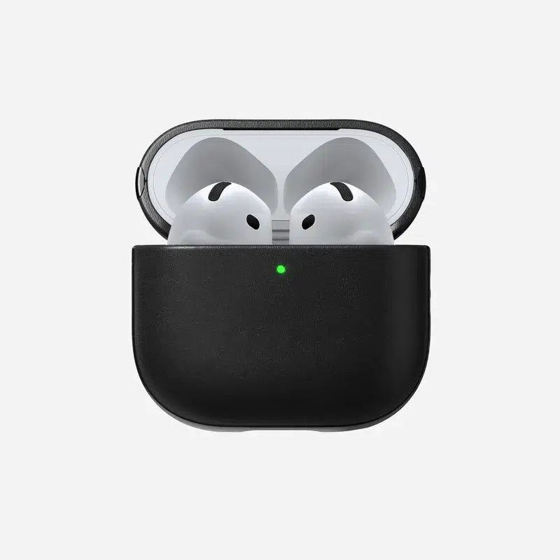 NOMAD Modern Leather Case for AirPods 4 – Black (Ecco Leather)
