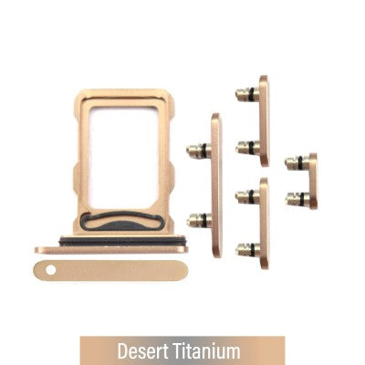 Dual SIM Card Tray and Side Button for iPhone 16 Pro / iPhone 16 Pro Max