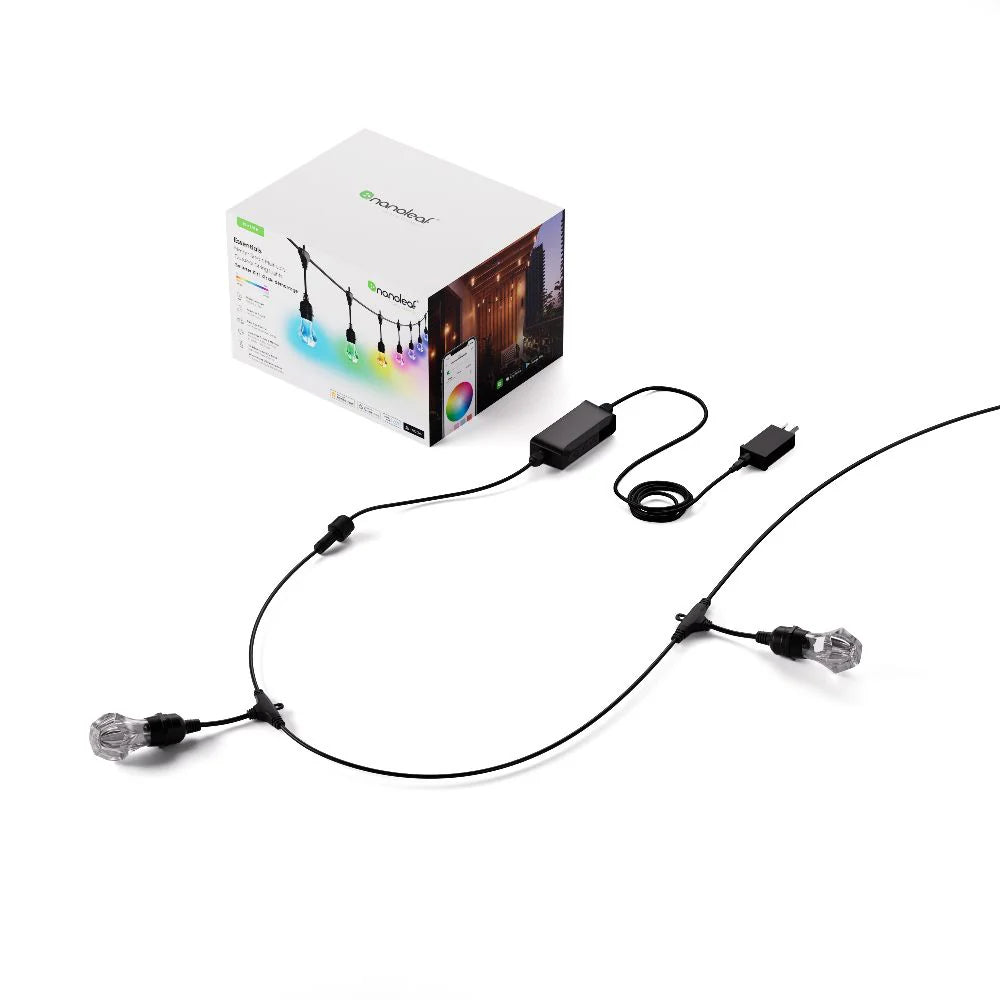 Nanoleaf Essentials Smart Multicolour Outdoor String Lights Smarter Kit (Matter compatible) - 30 m