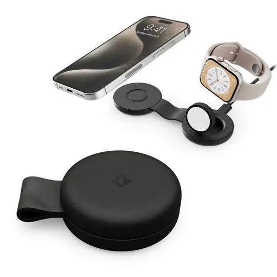 Twelve South ButterFly SE 2-in-1 Qi2 Travel Charger – Black