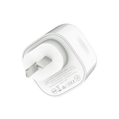 iQuick NANO Energy 1 35W USB-C Dual Ports Charging Adapter-White