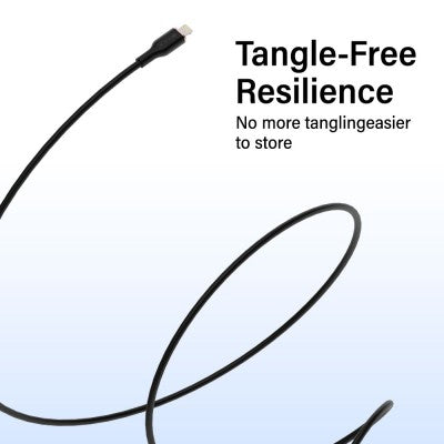 iQuick PowerWire 1 Series TPE Charging Data Cable Type-C to iP 3m