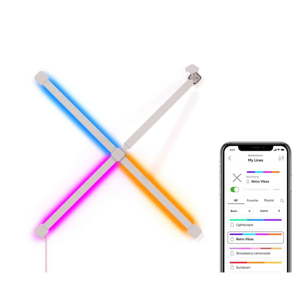 Nanoleaf Lines 90 Degrees Starter Kit (4 Lines)