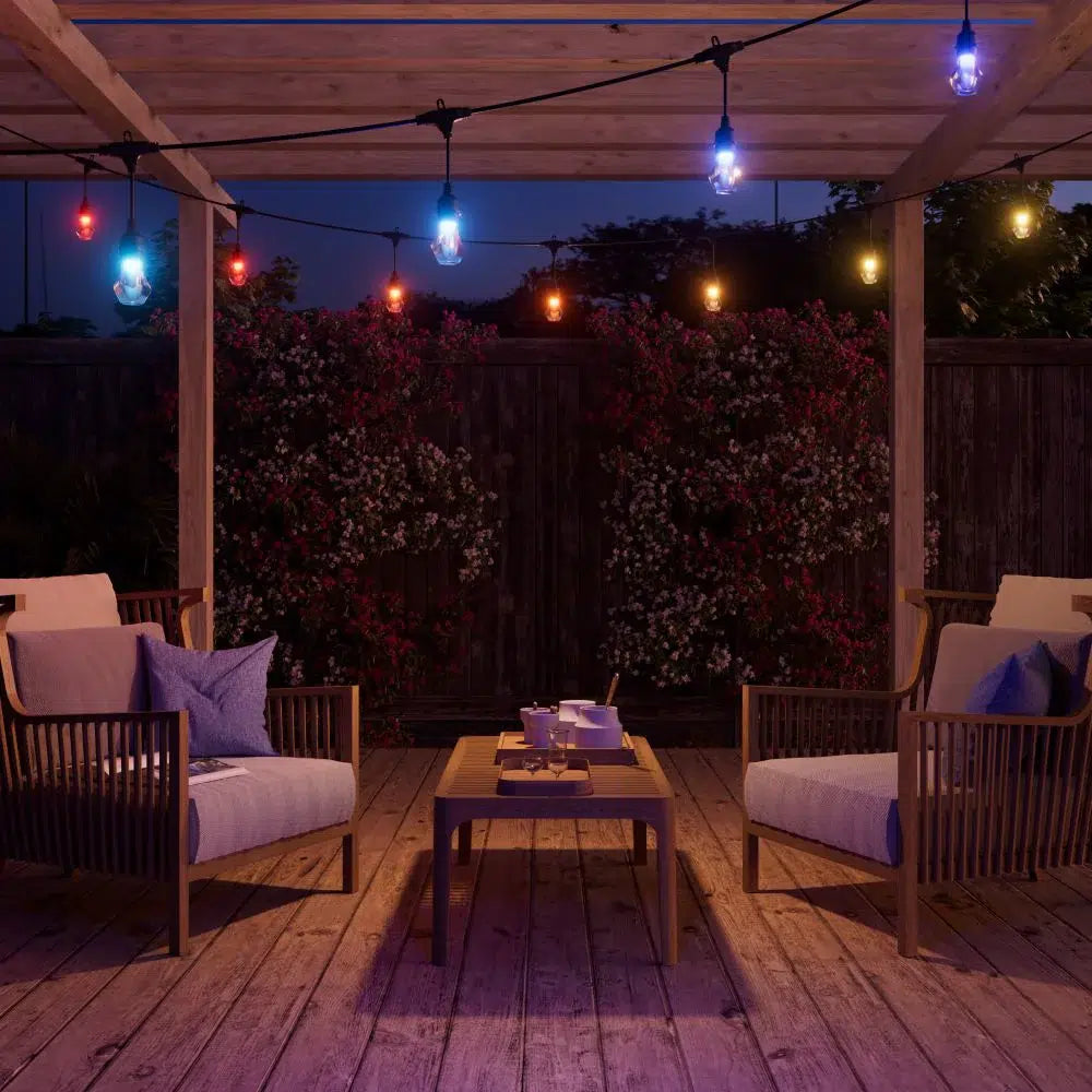 Nanoleaf Essentials Smart Multicolour Outdoor String Lights Smarter Kit (Matter compatible) - 15 m