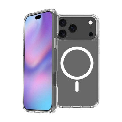 iPhone 17 Pro Hybrid Transparent MagSafe Case (Acrylic + TPU)