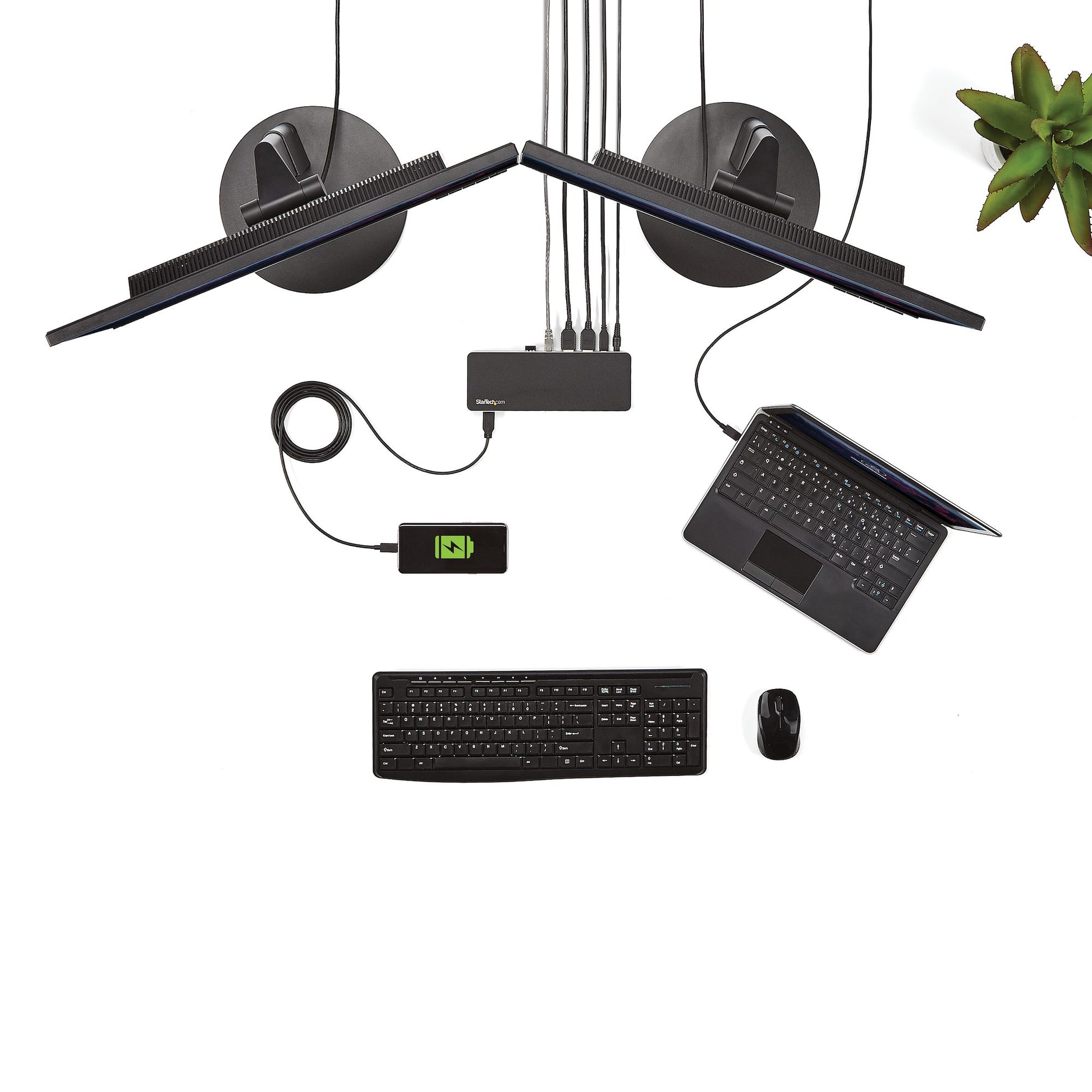 StarTech USB-C Dual Monitor Docking Station – HDMI & DVI, 60W Power Delivery-5