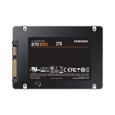 Samsung 2TB 870 EVO SATA III 2.5" SSD (MZ-77E2T0BW)