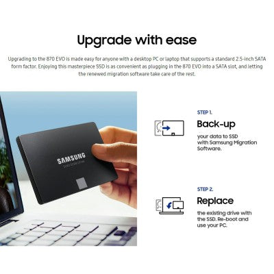 Samsung 500GB 870 EVO SATA III 2.5" SSD (MZ-77E500BW)