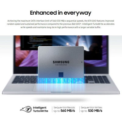 Samsung 2TB 870 QVO SATA 2.5" SSD (MZ-77Q2T0BW)