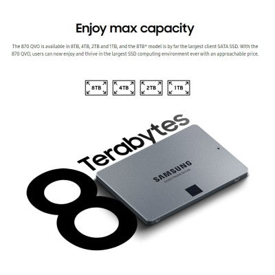 Samsung 2TB 870 QVO SATA 2.5" SSD (MZ-77Q2T0BW)