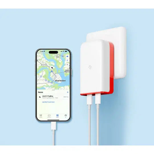 Twelve South PlugBug with Find My: Travel Charger – 50W