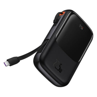 Baseus Qpow Digital Display Power Bank 20000mAh 22.5W Built-in Type-C Cable