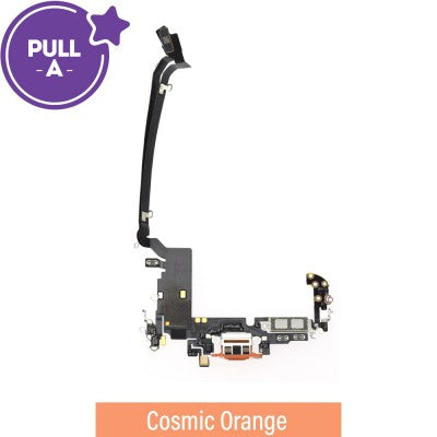 Original pulled charging port assembly designed for China-region iPhone variants.