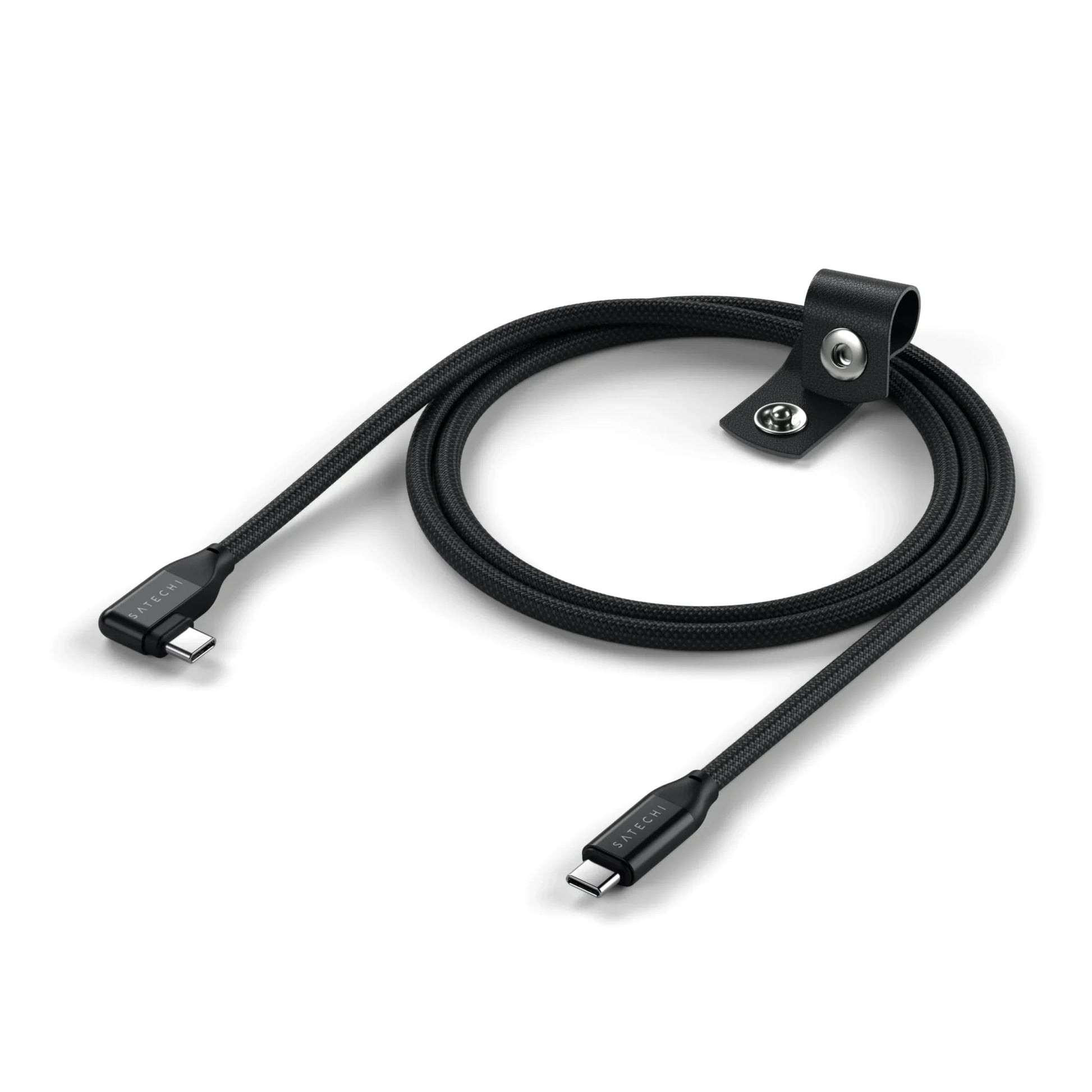 Right-Angle USB-C to USB-C Data and Charge Cable (1m)