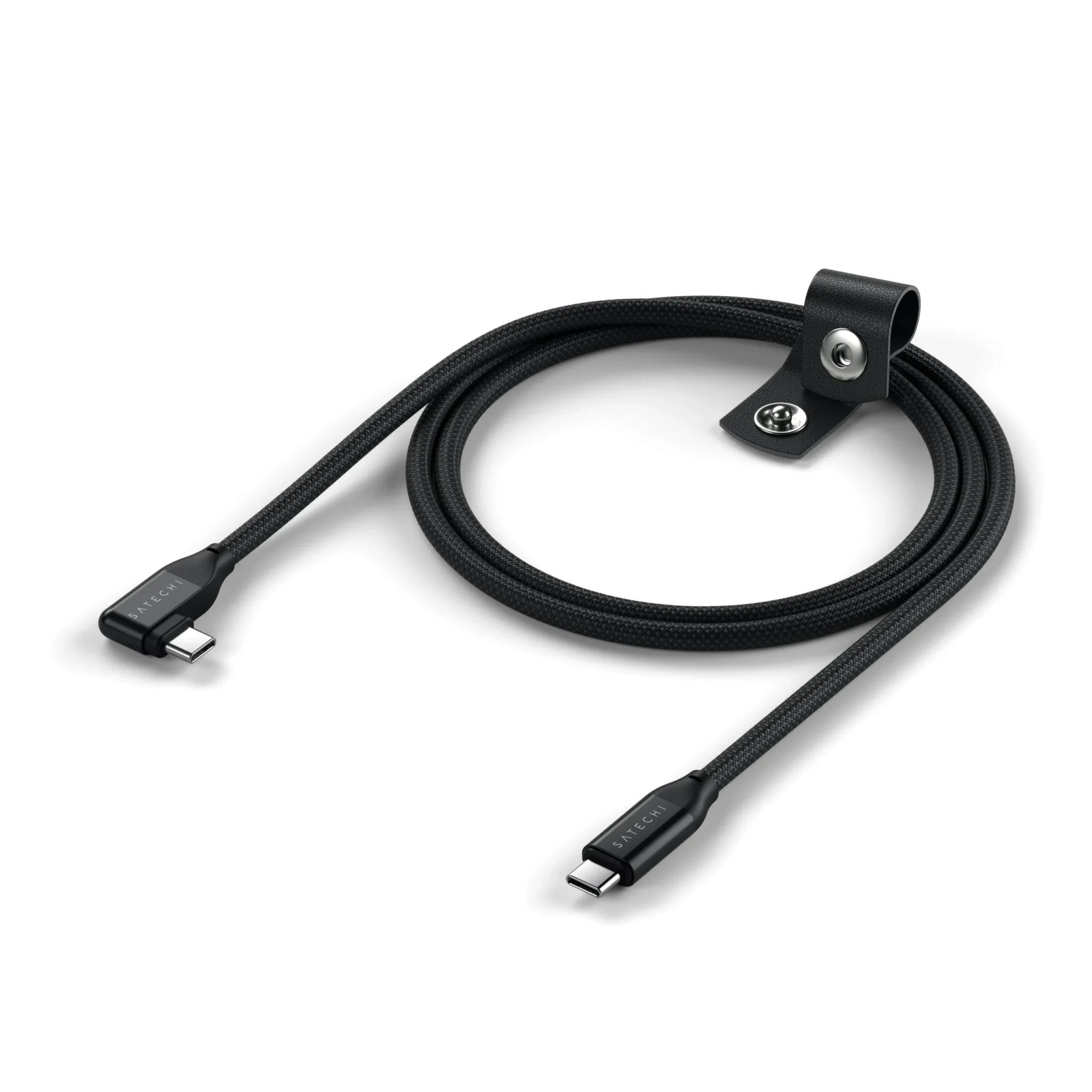 Right-Angle USB-C to USB-C Data and Charge Cable (1m)