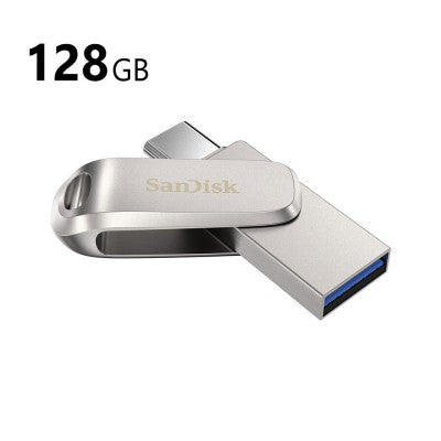 SanDisk 128GB Ultra Dual Luxe Flash Drive (USB Type-C / Type-A)