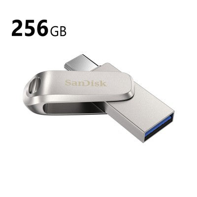 SanDisk 256GB Ultra Dual Luxe Flash Drive (USB Type-C / Type-A)