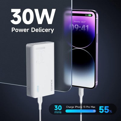 Romoss Sense4S Pro 30W 10000mAh Powe Bank Two-way Fast Charging Power Bank Type-C 3 Input 3 Output