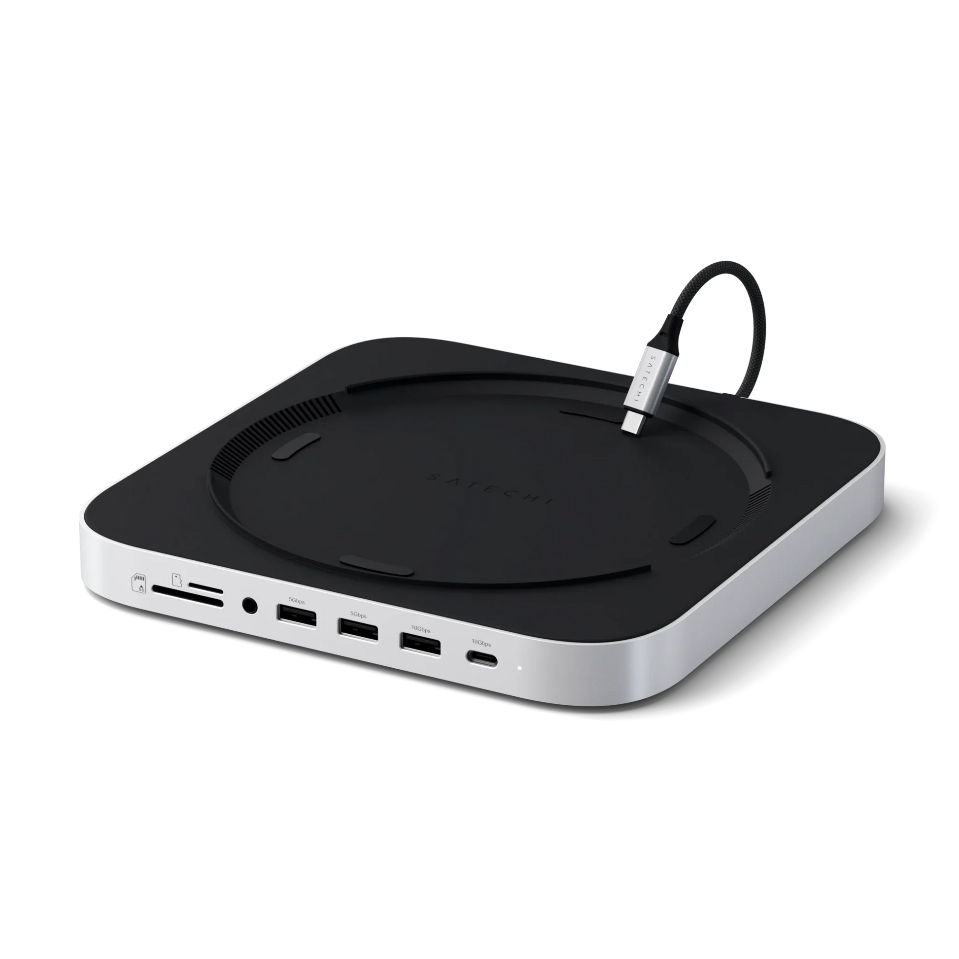 Satechi Aluminium Stand & Hub For Mac Mini M1-M2/ Studio With NVMe SSD Enclosure