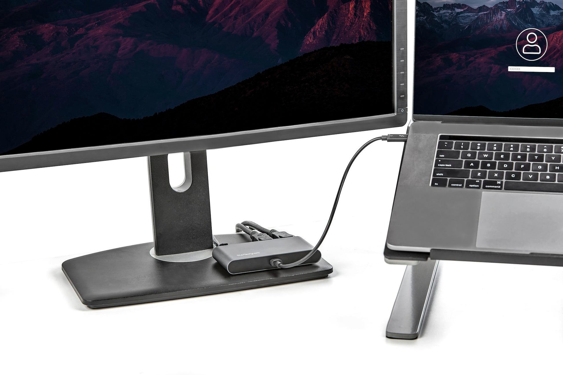 Dual-Monitor Thunderbolt Mini Dock – 4K 60Hz DisplayPort Portable Dock with Gigabit Ethernet-5